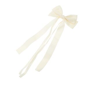 Fashion Bow Ribbon Duckbill Hair Clips Hairdo Clip White